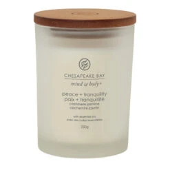 Yankee Candle Chesapeake Bay Peace & Tranquility Cashmere Jasmin Mittleres Glas Duf