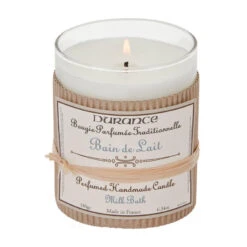 Durance Bain De Lait Handgefertigte Duftkerze Verwöhnendes Milchbad 1