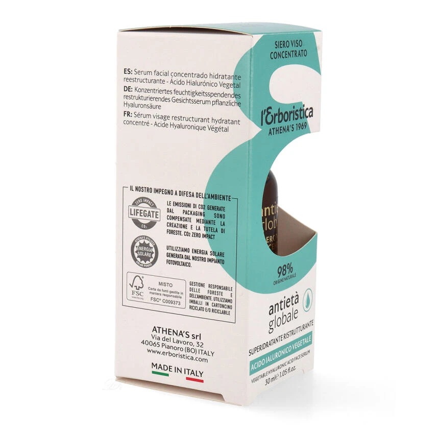 L'Erboristica Di Athena's Antietà Globale Hyaluron Serum 30 Ml 8 L'Erboristica Di Athena's Antietà Globale Hyaluron Serum 30 Ml – Bild 6