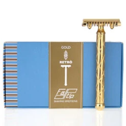 Fatip Gold Retrò Rasierhobel Offener Kamm 42119