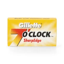 Gillette® Gillette 7 O'CLOCK Sharp Yellow Double Edge Rasierklingen 20x5 = 100 -Dambiro Verkäufe gillette 7 oclock sharp yellow double edge rasierklingen 20x5 100 klingen2