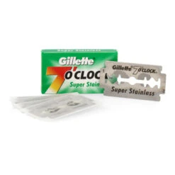 Gillette® Gillette 7 O'CLOCK Super Stainless Double Edge Rasierklingen 20x5= 10 -Dambiro Verkäufe gillette 7 oclock super stainless double edge rasierklingen 20x5 100 klingen3