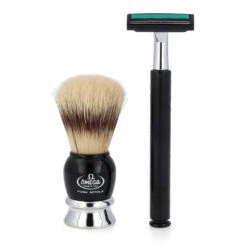 Omega Rasierset 1648.6 Pinsel Reine Borste + Rasierer -Dambiro Verkäufe omega rasierset 16486 pinsel reine borste rasierer3