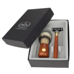 Omega Rasierset Wurzelholz M1144.2 Rasierpinsel Borste + Hobel -Dambiro Verkäufe omega rasierset wurzelholz m11442 rasierpinsel borste hobel2