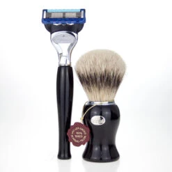 Omega Rasur-Set 6613.17 Rasierpinsel Dachs + Halter + 5 Klingen Rasie -Dambiro Verkäufe omega rasur set 661317 rasierpinsel dachs halter 5 klingen rasierer3