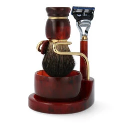 Omega Rasur-Set F6151.11 Rasierpinsel Dachs + Tiegel + 5 Klingen Rasi -Dambiro Verkäufe omega rasur set f615111 rasierpinsel dachs tiegel 5 klingen rasierer3