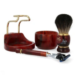 Omega Rasur-Set F6151.11 Rasierpinsel Dachs + Tiegel + 5 Klingen Rasi -Dambiro Verkäufe omega rasur set f615111 rasierpinsel dachs tiegel 5 klingen rasierer4