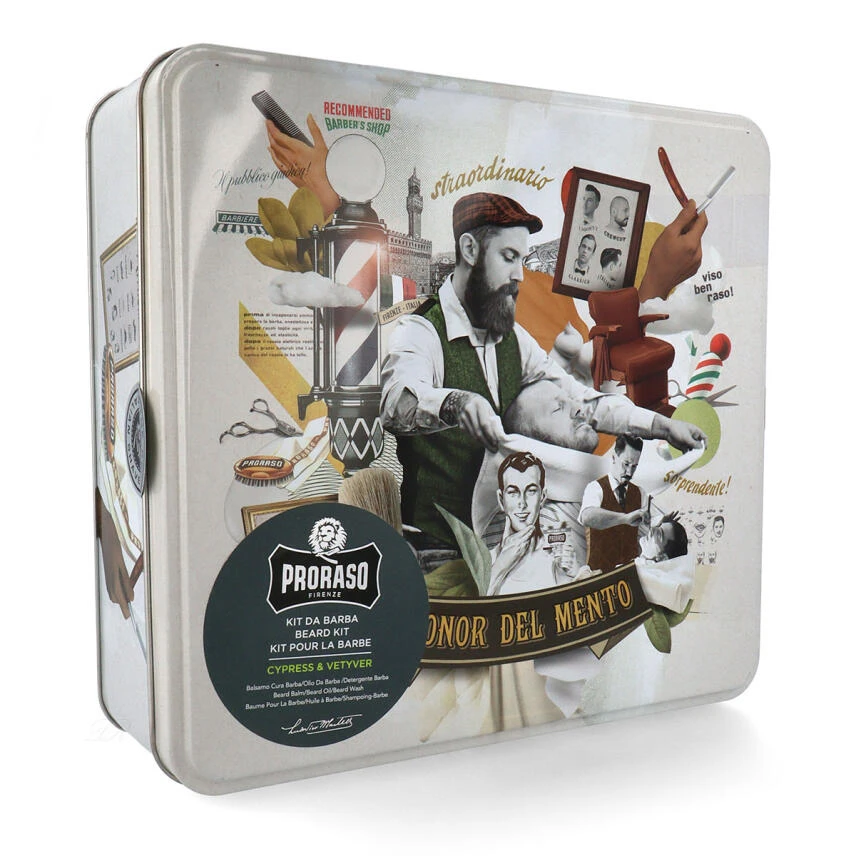 Proraso Geschenkbox Cypress & Vetyver Bartöl + Bartbalsam + Bartshamp 7 Proraso Geschenkbox Cypress & Vetyver Bartöl + Bartbalsam + Bartshamp – Bild 5
