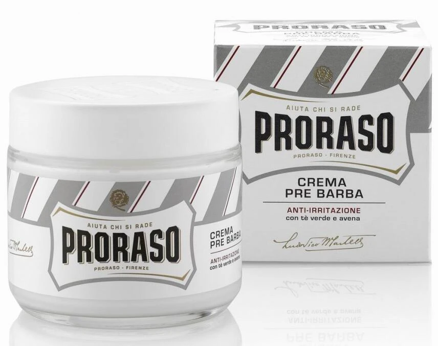 PRORASO Herren Rasier Set Weiss Mit 4 Artikel Für Empfindliche Haut 4 PRORASO Herren Rasier Set Weiss Mit 4 Artikel Für Empfindliche Haut – Bild 2