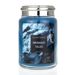 Village Candle Fantasy Fun Mermaid Tales Duftkerze Großes Glas 626 G