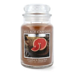 Village Candle Grapefruit & Ebony Bark Duftkerze Großes Glas 626 G