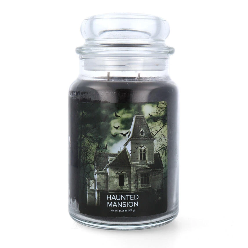 Village Candle Haunted Mansion Duftkerze Halloween Großes Glas 602 G 3 Village Candle Haunted Mansion Duftkerze Halloween Großes Glas 602 G