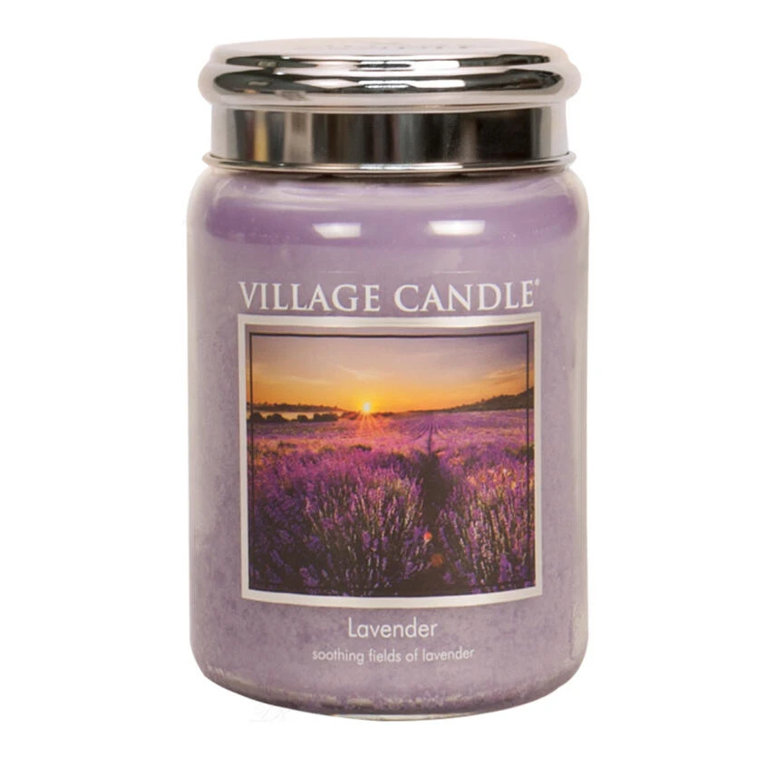 Village Candle Lavender Duftkerze Großes Glas 602 G 3 Village Candle Lavender Duftkerze Großes Glas 602 G