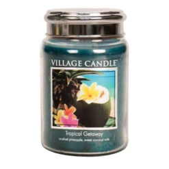 Village Candle Tropical Getaway Duftkerze Großes Glas 602 G