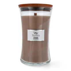 Yankee Candle WoodWick Cashmere Großes Glas Duftkerze 610 G
