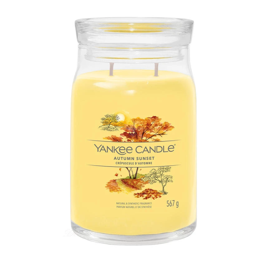 Yankee Candle Autumn Sunset Signature Duftkerze Großes Glas 567 G 3 Yankee Candle Autumn Sunset Signature Duftkerze Großes Glas 567 G