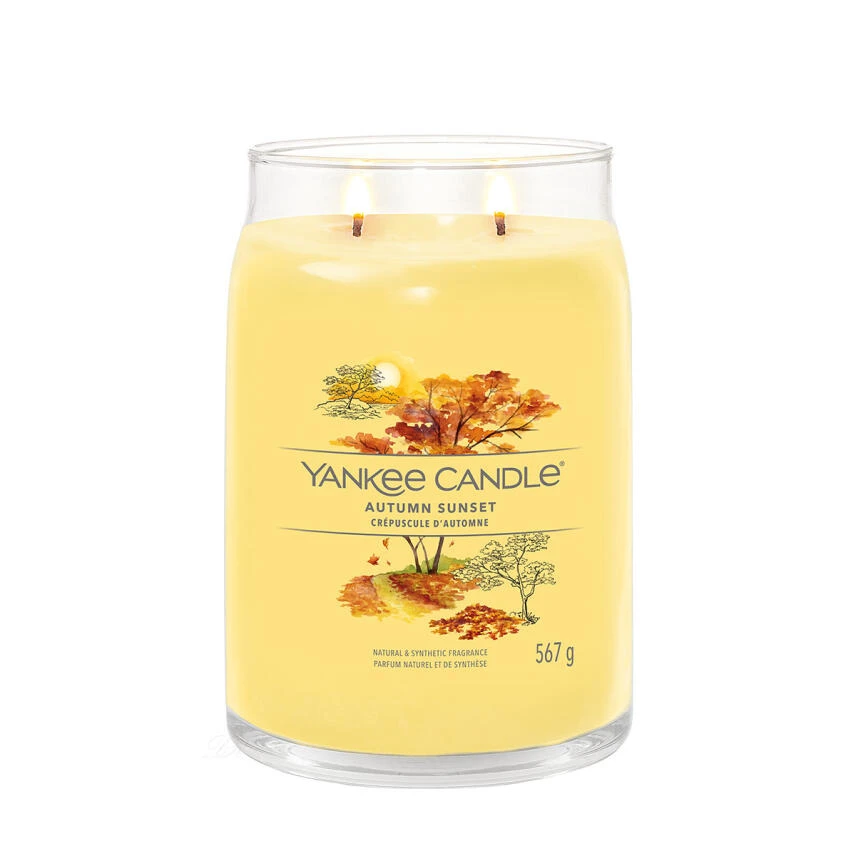 Yankee Candle Autumn Sunset Signature Duftkerze Großes Glas 567 G 4 Yankee Candle Autumn Sunset Signature Duftkerze Großes Glas 567 G – Bild 2