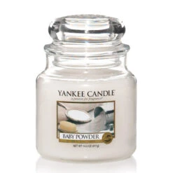 Yankee Candle Baby Powder Duftkerze Mittleres Glas 411 G