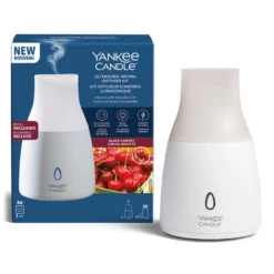 Yankee Candle Black Cherry Ultrasonic Aroma Diffuser Starter Kit