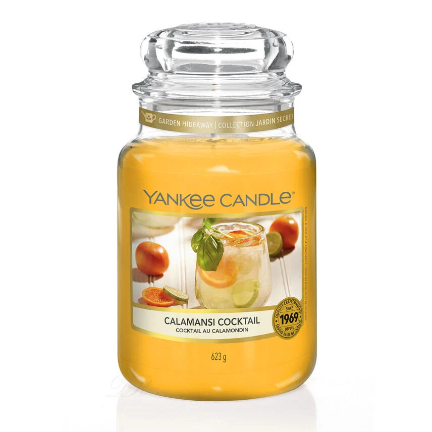 Yankee Candle Calamansi Cocktail Duftkerze Großes Glas 623 G 3 Yankee Candle Calamansi Cocktail Duftkerze Großes Glas 623 G